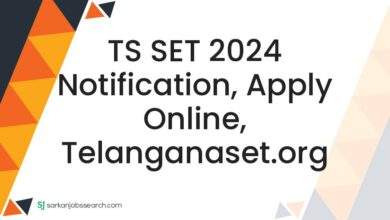 TS SET 2024 Notification, Apply Online, telanganaset.org