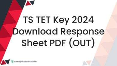 TS TET Key 2024 Download Response Sheet PDF (OUT)