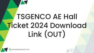 TSGENCO AE Hall Ticket 2024 Download Link (OUT)