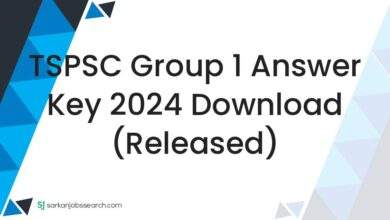 TSPSC Group 1 Answer Key 2024 Download (Released)