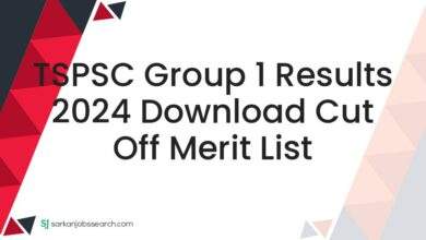 TSPSC Group 1 Results 2024 Download Cut Off Merit List