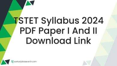 TSTET Syllabus 2024 PDF Paper I and II Download Link