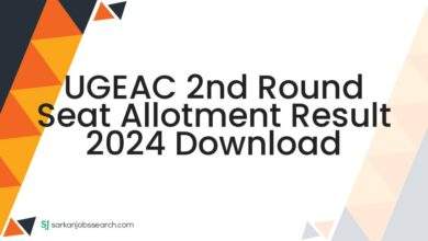 UGEAC 2nd Round Seat Allotment Result 2024 Download