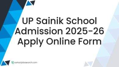 UP Sainik School Admission 2025-26 Apply Online Form