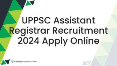 UPPSC Assistant Registrar Recruitment 2024 Apply Online