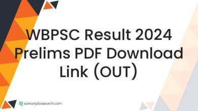 WBPSC Result 2024 Prelims PDF Download Link (OUT)