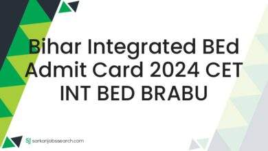 Bihar Integrated BEd Admit Card 2024 CET INT BED BRABU