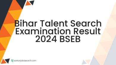 Bihar Talent Search Examination Result 2024 BSEB