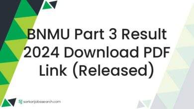 BNMU Part 3 Result 2024 Download PDF Link (Released)