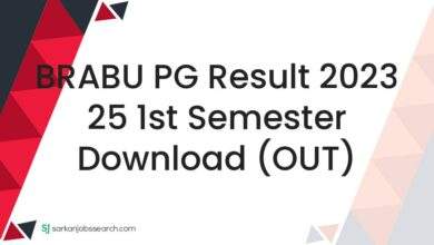 BRABU PG Result 2023 25 1st Semester Download (OUT)