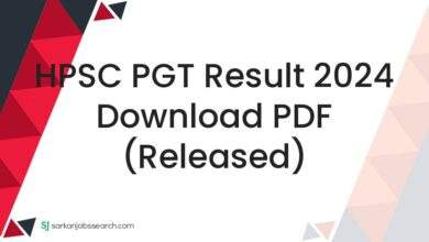 HPSC PGT Result 2024 Download PDF (Released)