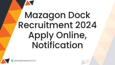 Mazagon Dock Recruitment 2024 Apply Online, Notification