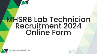 MHSRB Lab Technician Recruitment 2024 Online Form