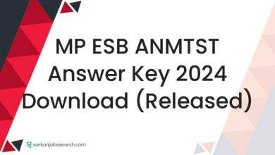 MP ESB ANMTST Answer Key 2024 Download (Released)