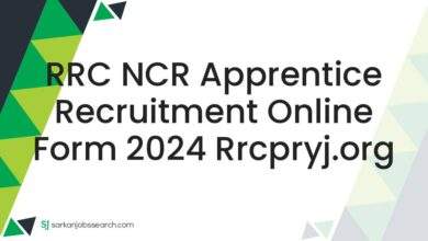 RRC NCR Apprentice Recruitment Online Form 2024 rrcpryj.org