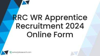 RRC WR Apprentice Recruitment 2024 Online Form