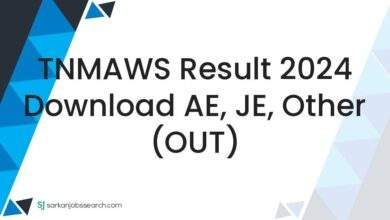 TNMAWS Result 2024 Download AE, JE, Other (OUT)