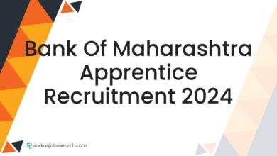 Bank of Maharashtra Apprentice Recruitment 2024