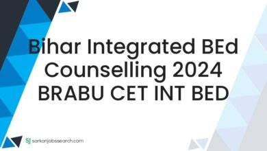 Bihar Integrated BEd Counselling 2024 BRABU CET INT BED