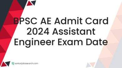 BPSC AE Admit Card 2024 Assistant Engineer Exam Date