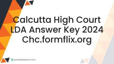 Calcutta High Court LDA Answer Key 2024 chc.formflix.org