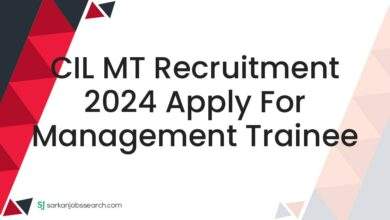 CIL MT Recruitment 2024 Apply For Management Trainee