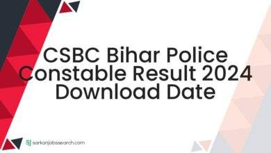 CSBC Bihar Police Constable Result 2024 Download Date