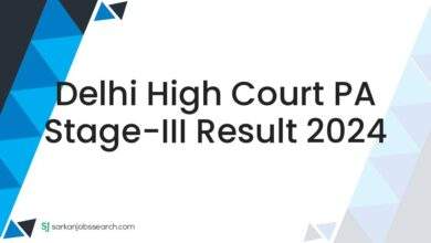 Delhi High Court PA Stage-III Result 2024