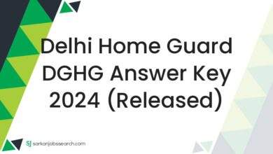 Delhi Home Guard DGHG Answer Key 2024 (Released)