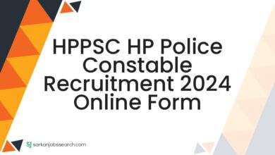 HPPSC HP Police Constable Recruitment 2024 Online Form