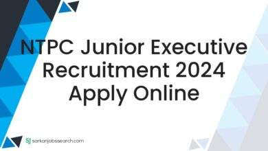 NTPC Junior Executive Recruitment 2024 Apply Online