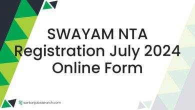 SWAYAM NTA Registration July 2024 Online Form