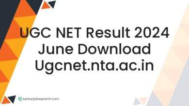 UGC NET Result 2024 June Download ugcnet.nta.ac.in