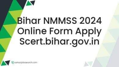 Bihar NMMSS 2024 Online Form Apply scert.bihar.gov.in