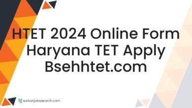 HTET 2024 Online Form Haryana TET Apply bsehhtet.com