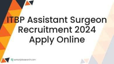 ITBP Assistant Surgeon Recruitment 2024 Apply Online