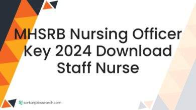 MHSRB Nursing Officer Key 2024 Download Staff Nurse