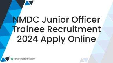 NMDC Junior Officer Trainee Recruitment 2024 Apply Online