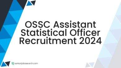 OSSC Assistant Statistical Officer Recruitment 2024