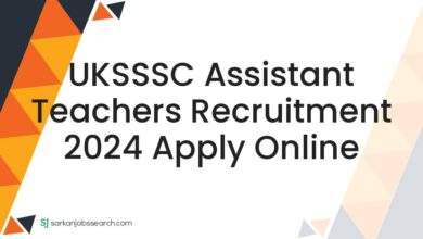 UKSSSC Assistant Teachers Recruitment 2024 Apply Online