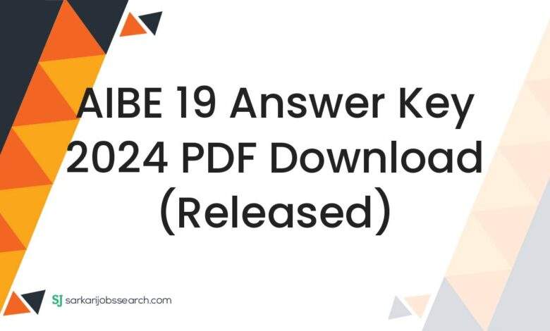 AIBE 19 Answer Key 2024 PDF Download (Released) 1 AIBE 19 Answer Key 2024 PDF Download (Released)