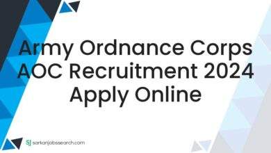 Army Ordnance Corps AOC Recruitment 2024 Apply Online