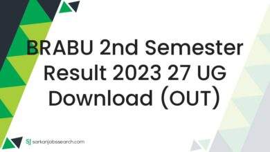 BRABU 2nd Semester Result 2023 27 UG Download (OUT)