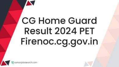 CG Home Guard Result 2024 PET firenoc.cg.gov.in