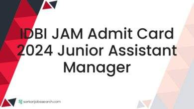 IDBI JAM Admit Card 2024 Junior Assistant Manager