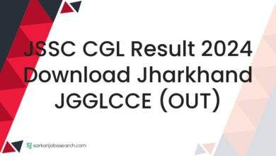 JSSC CGL Result 2024 Download Jharkhand JGGLCCE (OUT)