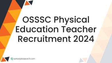 OSSSC Physical Education Teacher Recruitment 2024