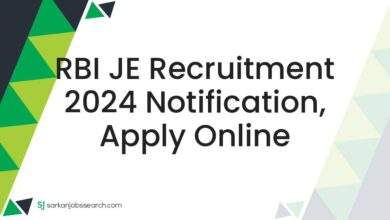 RBI JE Recruitment 2024 Notification, Apply Online