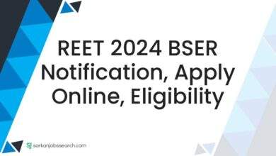 REET 2024 BSER Notification, Apply Online, Eligibility