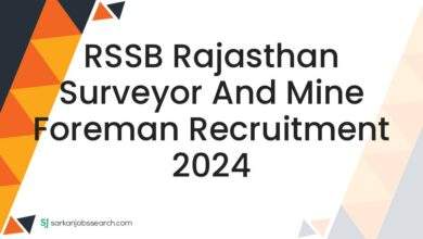 RSSB Rajasthan Surveyor and Mine Foreman Recruitment 2024